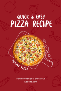 Quick and Easy Pizza Recipe Pinterest Pin