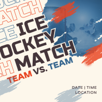 Ice Hockey Versus Match Linkedin Post