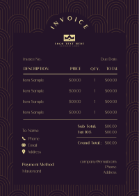 Art Deco Generic Invoice