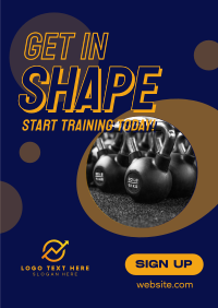 Training Fitness Gym Poster