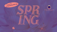 Floral Welcome Spring Animation