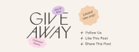 Giveaway Facebook Cover example 1