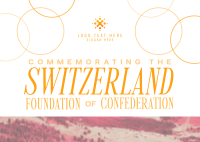 Switzerland Foundation Of Confederation Postcard example 1
