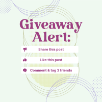 Giveaway Alert Instructions Instagram Post