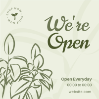 Plant Store Open Instagram Post