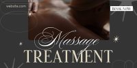 Hot Massage Treatment Twitter Post