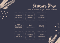 Skincare Tips Bingo Postcard