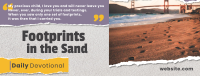 Footprints in the Sand Facebook Cover Image Preview