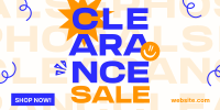 Clearance Sale Scribbles Twitter Post Design