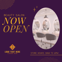 Hair Salon is Open Instagram Post