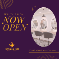 Hair Salon is Open Instagram Post Image Preview