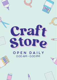 Kawaii Craft Shop Flyer