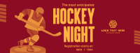 Winter Ice Hockey Facebook Cover