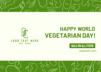 Vegetarian Day Postcard