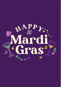 Mardi Gras Toast Flyer