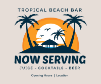 Tropical Beach Bar Facebook Post