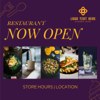 Restaurant Open Instagram Post