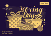 Boxing Day Presents Postcard