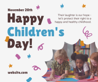 Children's Day Greeting Facebook Post