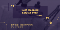 Cleaning Feedback Twitter Post