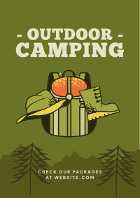 Outdoor Campsite Flyer