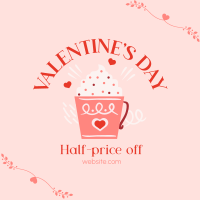 Valentine's Day Cafe Sale Linkedin Post