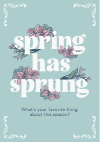 Vintage Floral Spring Flyer