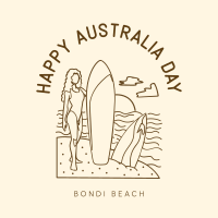 Bondi Beach Instagram Post Design