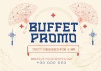 Elegant Oriental Buffet Promo Postcard