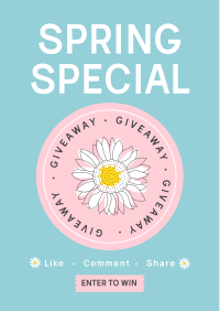 Spring Giveaway Flyer