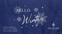 Minimalist Winter Greeting Animation Image Preview