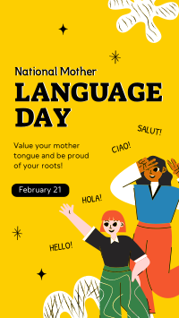 Mother Language Day Facebook Story