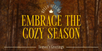 Cozy Autumn Season Twitter Post