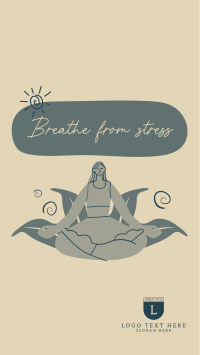 Breathe From Stress Instagram Story