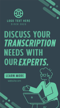 Transcription Experts TikTok Video