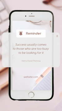 Business Quote Phone Reminder Instagram Story