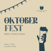 Oktoberfest Beer Party Instagram Post Image Preview