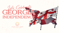 Let's Celebrate Georgia Independence Animation