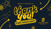 Quirky Thank you Facebook Event Cover