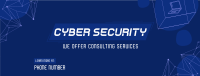 Cyber Security Consultation Facebook Cover Design