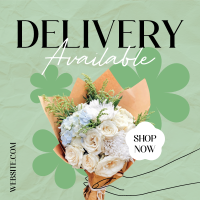 Flower Delivery Available Instagram Post Design