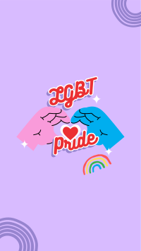 LGBT Pride Sign Facebook Story