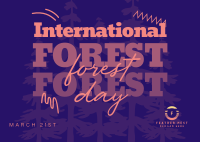 International Forest Day Postcard