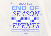 End of Season Events Postcard Image Preview