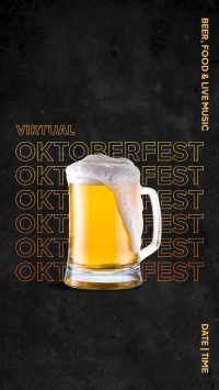 Virtual Oktoberfest Beer Mug Instagram Story