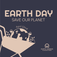 Save our Planet Instagram Post Image Preview