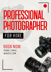 Photographer For Hire Poster