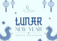 Lucky Lunar New Year Postcard