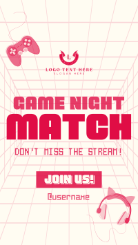 Game Night Match Facebook Story Design