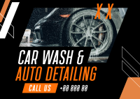 Car Wash Auto detailing Service Postcard Image Preview